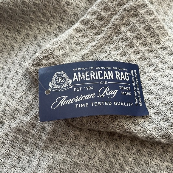 American Rag very lightweight silver color hoodie for men Size:S - Picture 8 of 9